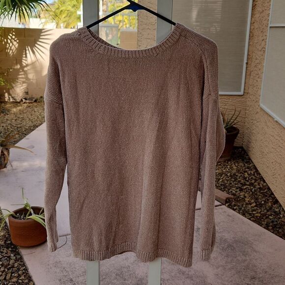 5/$15 Sonoma beige soft women's large sweater - Picture 5 of 8